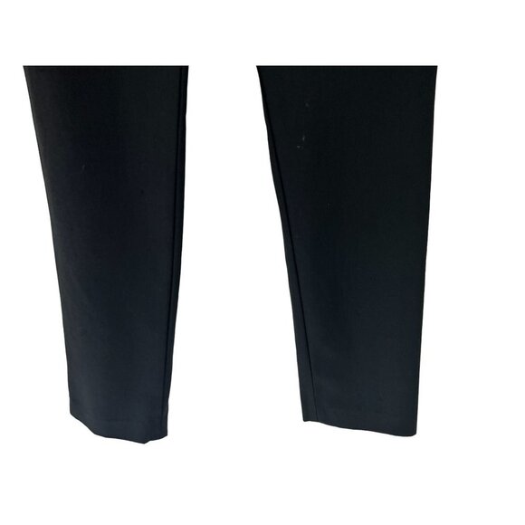 Women's Size 6 THEORY Pants Black Wool Strait Trousers - Picture 6 of 8